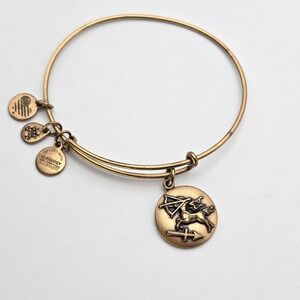 ALEX & ANI Sagittarius Bracelet Zodiac Expandable Charm Bangle Brass Made in USA